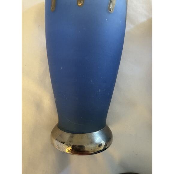 Lot of 7 Blue Glasses Cups Silver Medieval Middle Eastern Home Decor - Picture 2 of 8